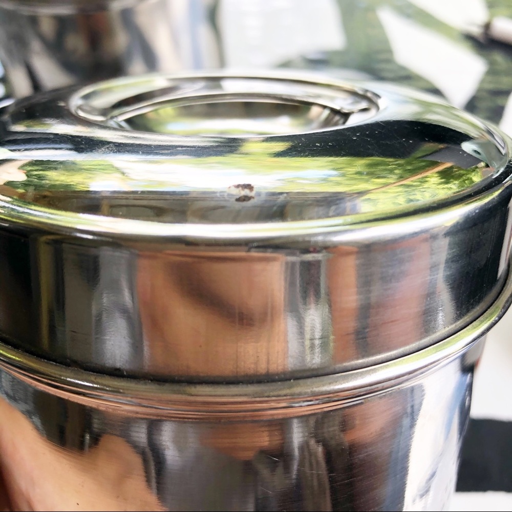 VINTAGE Stainless canister set kitchen storage - Picture 5 of 7